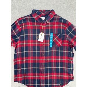 Cloudveil Men Red Blue Plaid Flannel Stretchy Shirt Size XXL Incredibly Soft NWT
